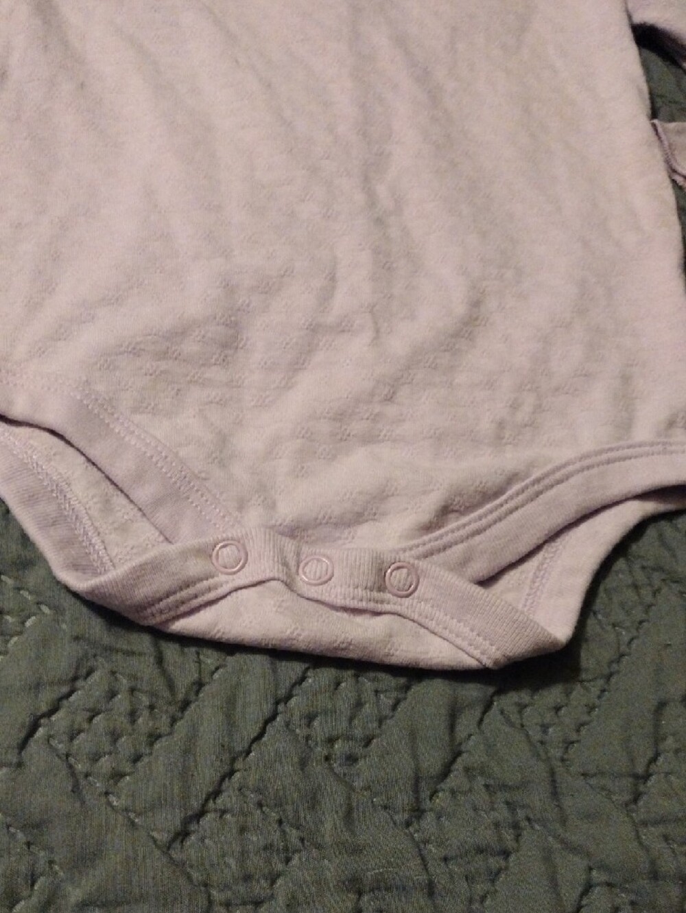 Lilac Baby Bodysuit and Fox Print Fleece Pants Set - Picture 9 of 13